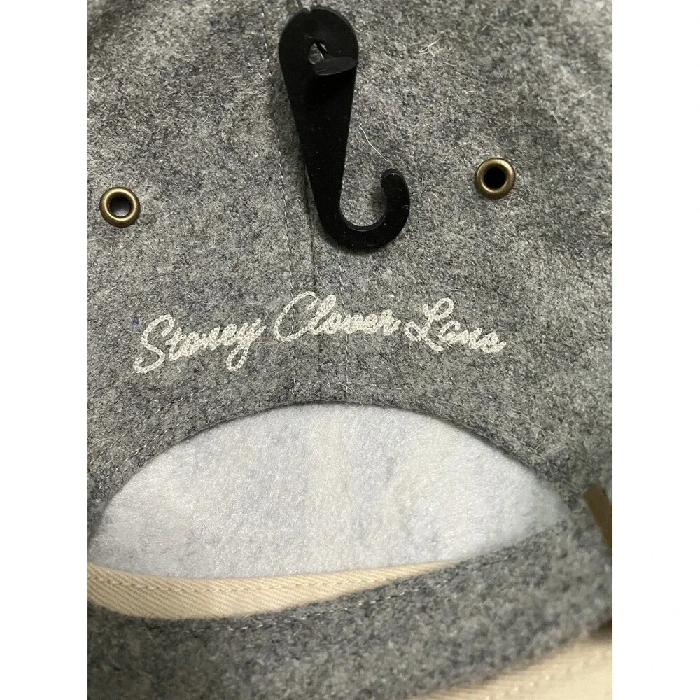 New 47 Clean Up x Stoney Clover Lane Giants Retro Wool Gray Strapback Hat NWT